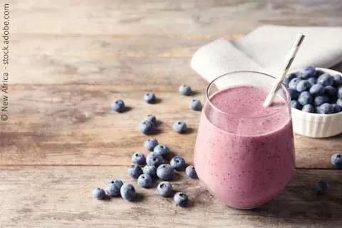 Smoothie mit Blaubeeren