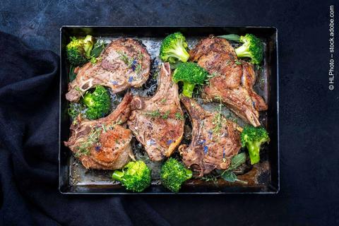 Kotelett mit Brokkoli