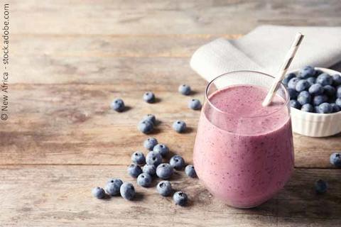 Smoothie mit Blaubeeren